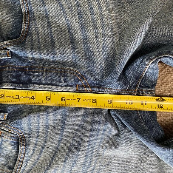 Levi's Premium 501 Cropped Denim Jeans Women's 26 Mid Rise Button Fly Blue NWT - Picture 12 of 15